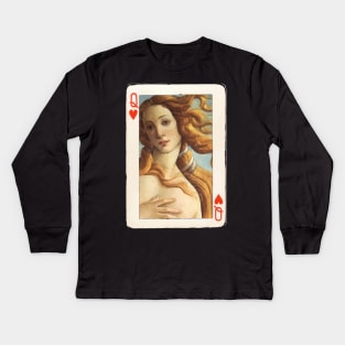 queen of heart Venus Kids Long Sleeve T-Shirt